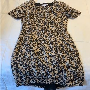 BCBG short open back dress